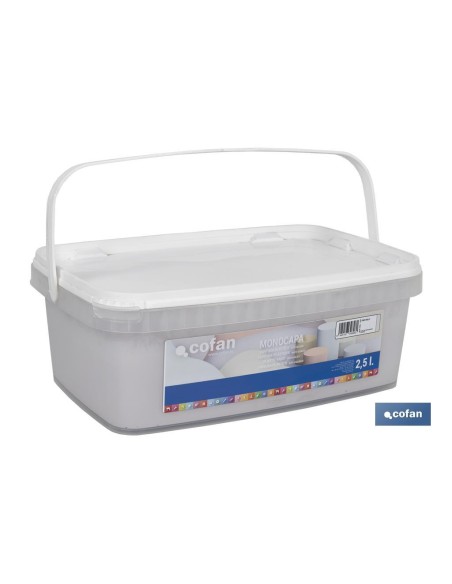 PINTURA PLÁSTICA MONOCAPA GRIS HIELO 2,5 L