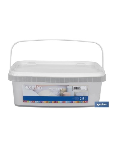 PINTURA PLÁSTICA MONOCAPA BLANCO AURA 2,5 L