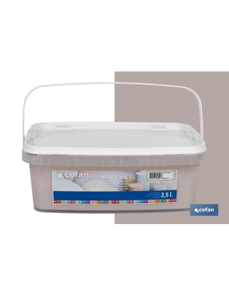 PINTURA PLÁSTICA MONOCAPA BLANCO AGATHA 2,5 L