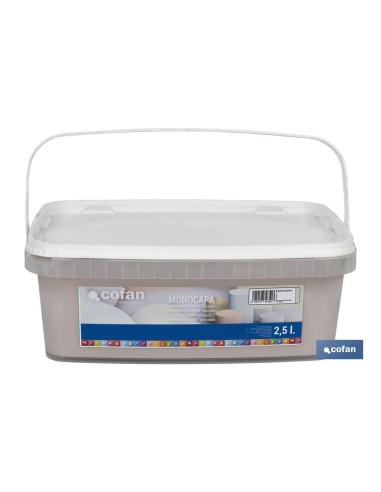 PINTURA PLÁSTICA MONOCAPA BLANCO AGATHA 2,5 L