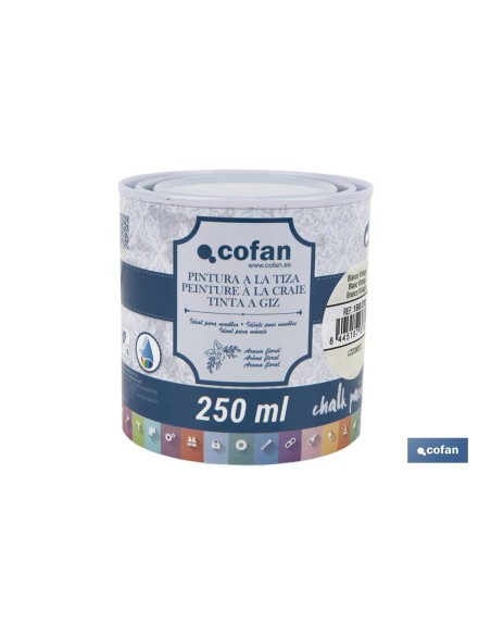 PINTURA A LA TIZA, CHALK PAINT, BLANCO VINTAGE 250 ML