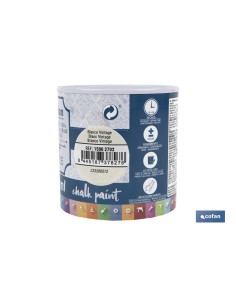 PINTURA A LA TIZA, CHALK PAINT, BLANCO VINTAGE 250 ML 2