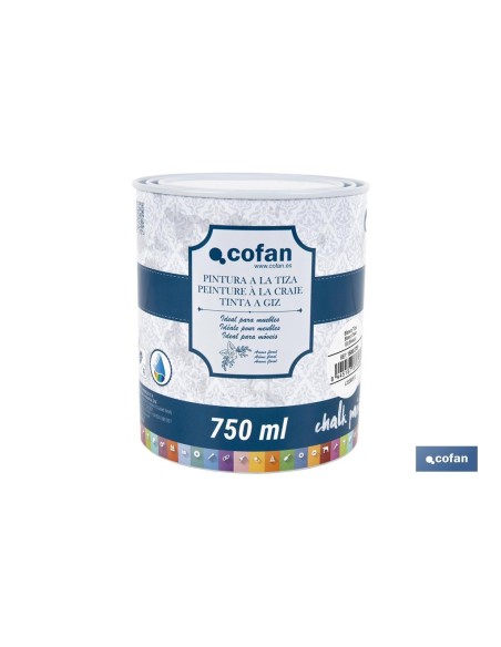 PINTURA A LA TIZA, CHALK PAINT, BLANCO TIZA 750 ML