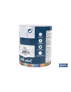 PINTURA A LA TIZA, CHALK PAINT, BLANCO TIZA 750 ML 2