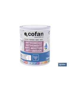PINTURA ANTIHUMEDAD AL AGUA (750 ML) BLANCO MATE