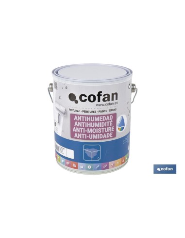 PINTURA ANTIHUMEDAD AL AGUA (4 L) BLANCO MATE