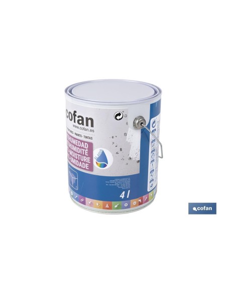 PINTURA ANTIHUMEDAD AL AGUA (4 L) BLANCO MATE