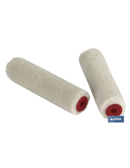 PACK 2 RECAMBIOS MINI RODILLO ESMALTAR/BARNIZAR 6CM