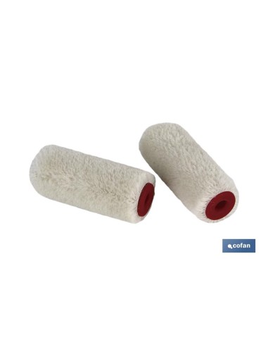 PACK 2 RECAMBIOS MINI RODILLO ESMALTAR/BARNIZAR 11CM