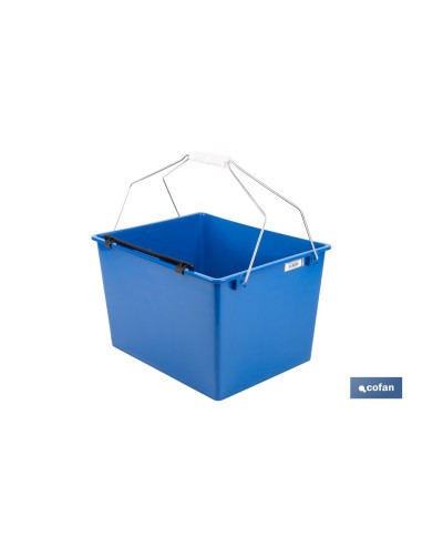 CUBETA 16 L. AZUL CON REJILLA 2 ASAS