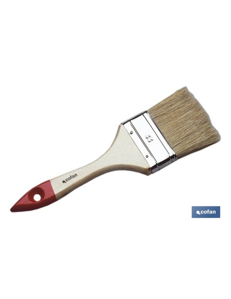 PALETINA TRIPLE 70 MM CON MANGO DE MADERA Nº 33