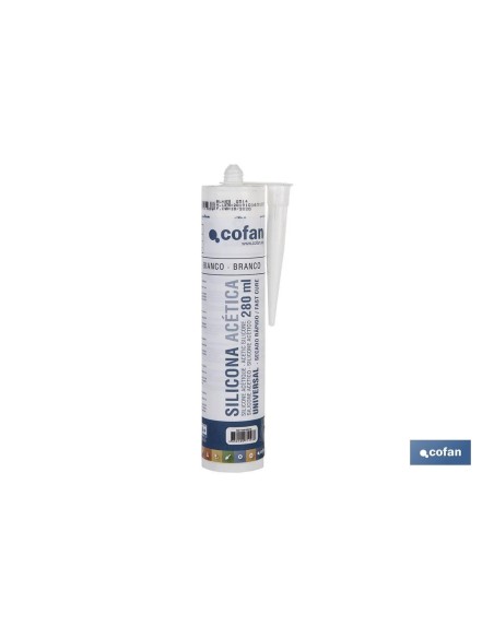SILICONA ACÉTICA UNIVERSAL 280 ML BLANCO