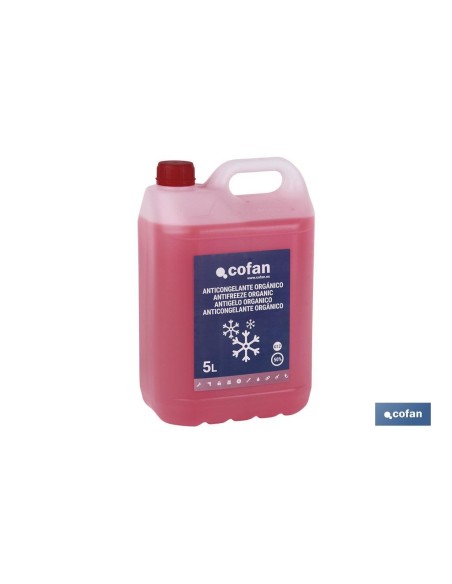 ANTICONGELANTE G-12 ROSA 50% ORGÁNICO 5 L