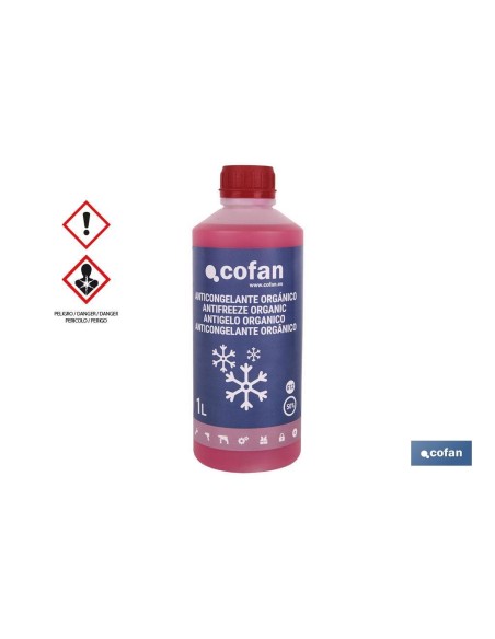 ANTICONGELANTE G-12 ROSA 50% ORGÁNICO 1 L