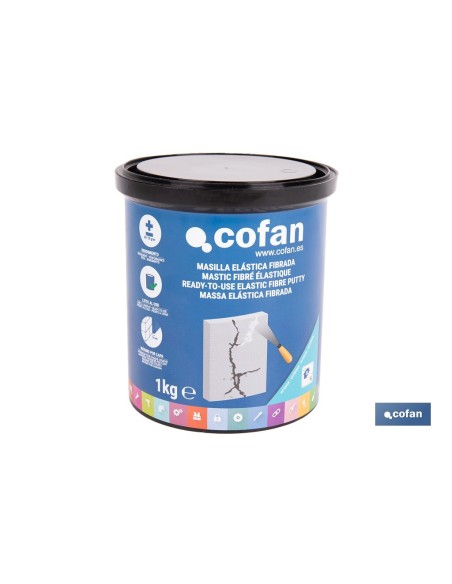 MASILLA ELÁSTICA FIBRADA PARA EXTERIOR 1 KG