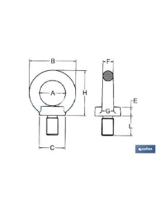 ANILLA ELEVACION MACHO DIN 580 M-20 ZN venta unitaria 2