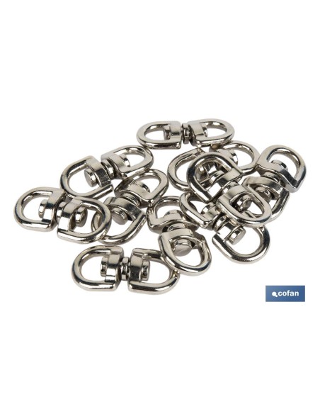 TORNIQUETE GIRATORIO NIQUELADO 16X16mm Venta unitaria