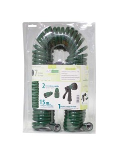 MANGUERA HELICOIDAL 15MTS. EVA C/PISTOLA DE 5 FORMAS