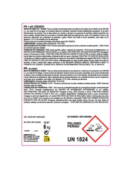 ELEVADOR PS+PH LIQUIDO BIGMAT BOTE 6KG