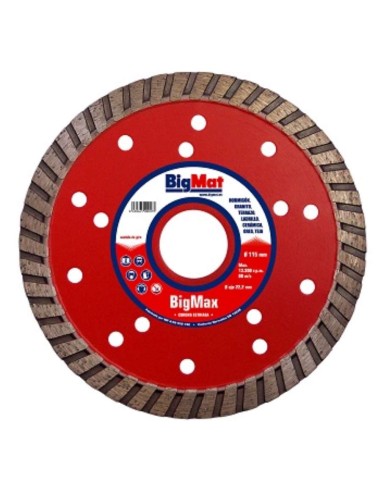 DISCO DIAMANTE TODOTERRENO BIGMAX TURBO 115 BIGMAT