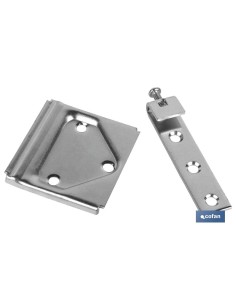 SET COLGADOR DE ARMARIO ZINCADO 53 MM