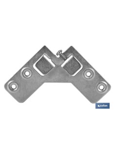 COLGADOR ESCUADRA DOBLE ZINCADO 59X59 MM 2