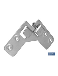 COLGADOR ESCUADRA DOBLE ZINCADO 59X59 MM VENTA UNITARIA