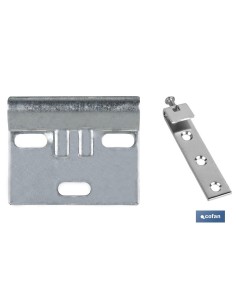 SET COLGADOR DE ARMARIO ZINCADO 60 MM