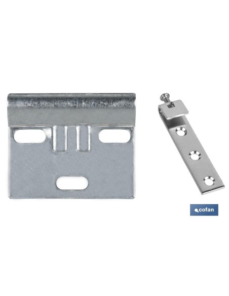SET COLGADOR DE ARMARIO ZINCADO 60 MM VENTA UNITARIA