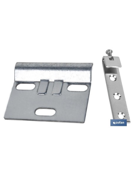 SET COLGADOR DE ARMARIO ZINCADO 60 MM VENTA UNITARIA