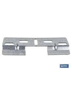 PLACA COLGADOR DOBLE 130 MM CON HUECO 42 MM