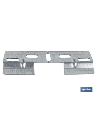 PLACA COLGADOR DOBLE 130 MM CON HUECO 42 MM