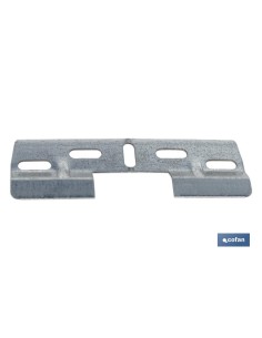 PLACA COLGADOR DOBLE 130 MM CON HUECO 42 MM 2