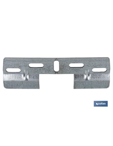PLACA COLGADOR DOBLE 130 MM CON HUECO 42 MM