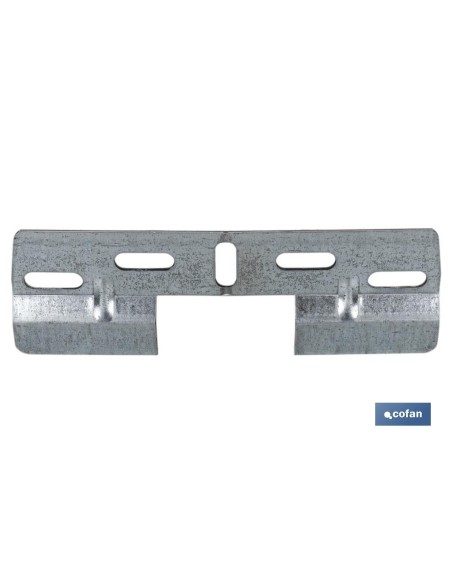 PLACA COLGADOR DOBLE 130 MM CON HUECO 42 MM
