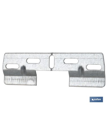 PLACA COLGADOR DOBLE 130 MM CON HUECO 42 MM VENTA UNITARIA
