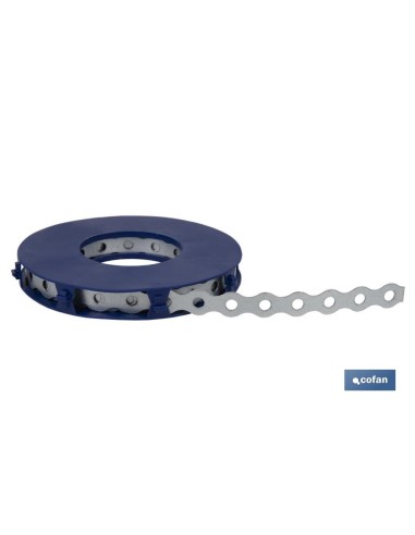 CINTA PERFORADA GALVANIZADA 17 X 0,8 X 10 M