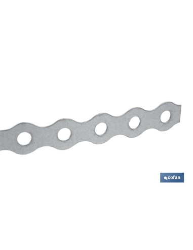 CINTA PERFORADA GALVANIZADA 17 X 0,8 X 10 M