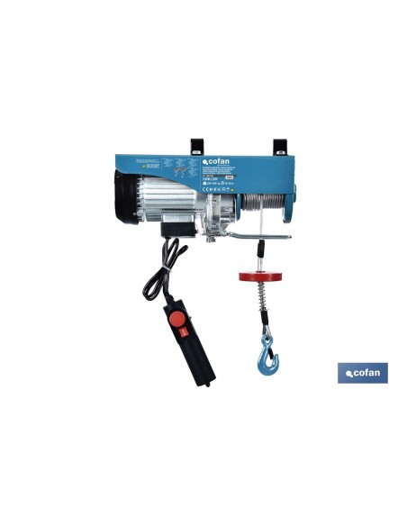 POLIPASTO ELÉCTRICO 1020 W 250/500 KG ELEVACIÓN 10/20 M