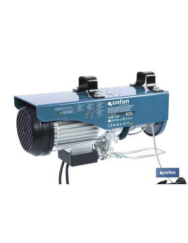 POLIPASTO ELÉCTRICO 1020 W 250/500 KG ELEVACIÓN 10/20 M