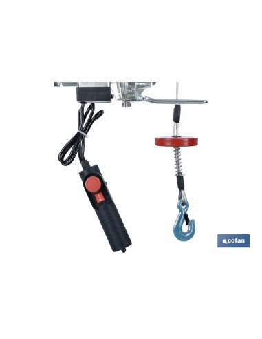 POLIPASTO ELÉCTRICO 1800 W 600/1200 KG ELEVACIÓN 10/20 M