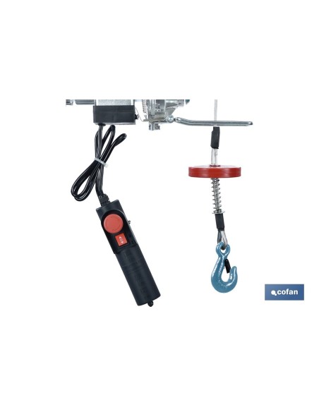 POLIPASTO ELÉCTRICO 1800 W 600/1200 KG ELEVACIÓN 10/20 M