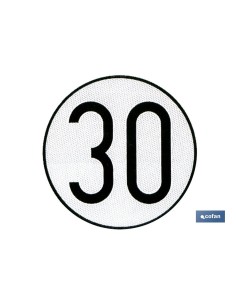 PLACA DE VELOCIDAD HOMOLOGADA 30