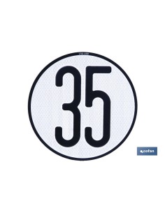 PLACA DE VELOCIDAD HOMOLOGADA 35