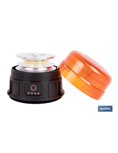 LUZ GIRATORIA 39 LED SMD IMÁN RECARGABLE