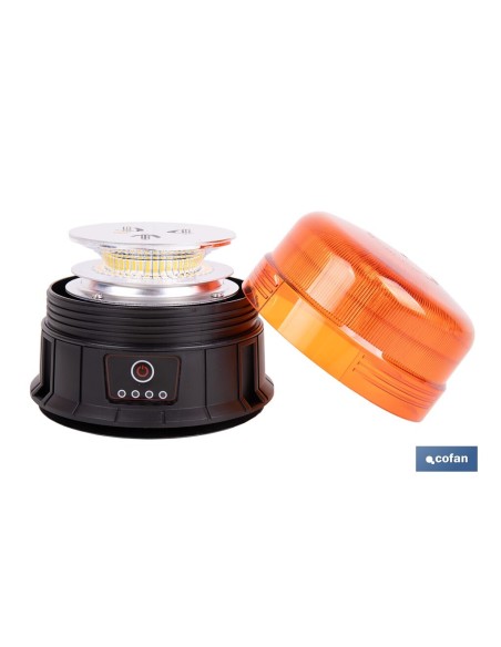LUZ GIRATORIA 39 LED SMD IMÁN RECARGABLE