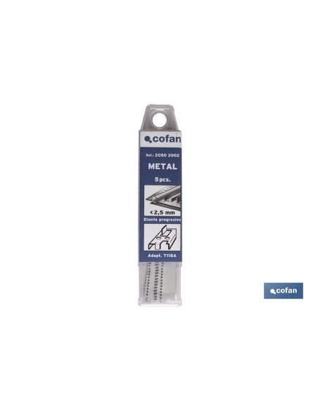 SIERRA CALAR (5PCS) T118A HSS 67X1,1 - 1,5 METAL