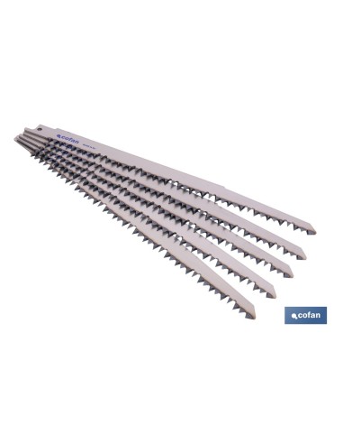 HOJA DE SIERRA DE SABLE (5PCS) HCS 220X4-5 - MADERA