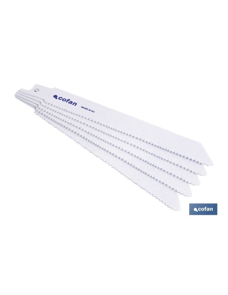 HOJA DE SIERRA DE SABLE (5PCS) BIMETAL 130X10-14 - METAL