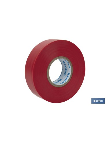 CINTA AISLANTE 180 Micras ROJA 19mmX20 Metros venta unitaria